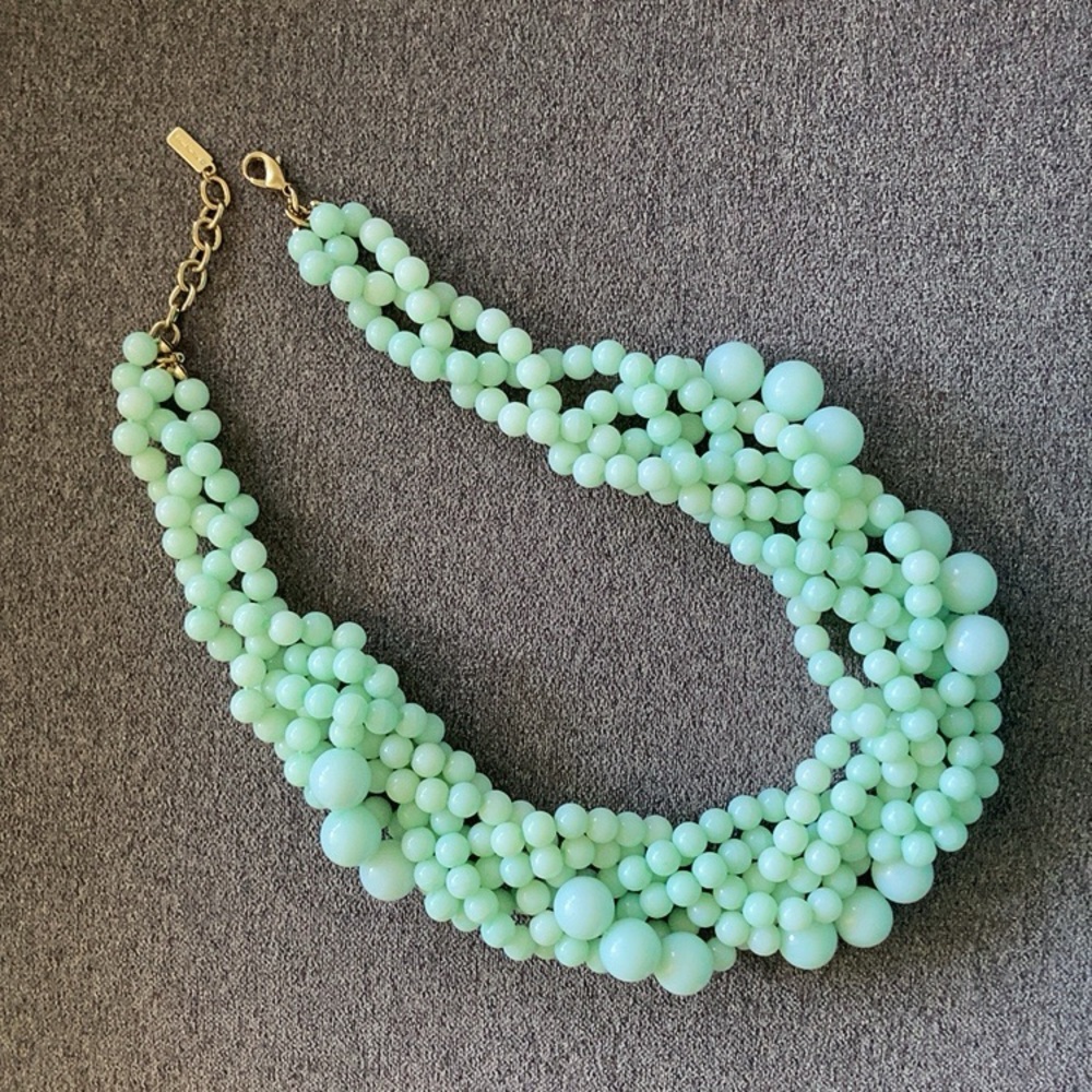 Baublebar Bubble Statement Necklace Mint Green - Picture 3 of 5